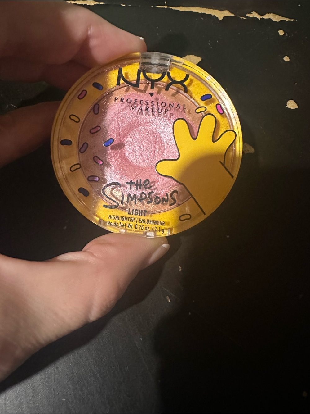 NYX Simpsons Compact Highlighter in Pink